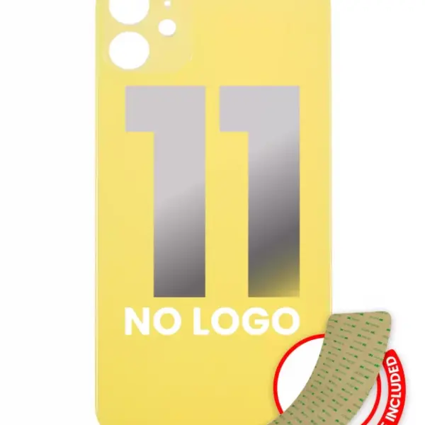 Capac Spate Sticla iPhone 11 (No Logo) (Yellow)
