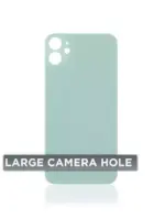 Capac Spate Sticla iPhone 11 (No Logo) (Green) - imagine 4