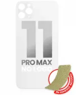 Capac Spate Sticla iPhone 11 Pro Max (No Logo) (Silver)