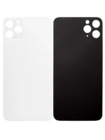Capac Spate Sticla iPhone 11 Pro Max (No Logo) (Silver) - imagine 4