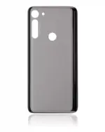 Capac Spate Sticla Motorola Moto G8 Power (Smoke Black) - imagine 3