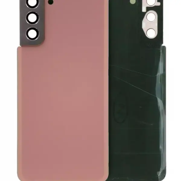 Capac Spate Sticla Samsung Galaxy S21 Plus Service Pack Original (Phantom Pink)