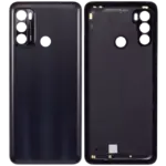 Capac Spate Sticla Motorola Moto G60 (Black) - imagine 2
