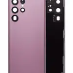 Capac Spate Sticla Samsung Galaxy S22 Ultra 5G AMPlus (No Logo) (Burgundy)