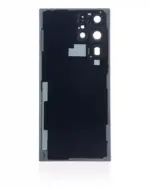 Capac Spate Sticla Samsung Galaxy S22 Ultra 5G AMPlus (No Logo) (Graphite) - imagine 2