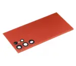 Capac Spate Sticla Samsung Galaxy S22 Ultra 5G AMPlus (No Logo) (Red) - imagine 5