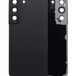 Capac Spate Sticla Samsung Galaxy S22 5G AMPlus (No Logo) (Phantom Black)