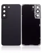 Capac Spate Sticla Samsung Galaxy S22 5G AMPlus (No Logo) (Phantom Black) - imagine 2