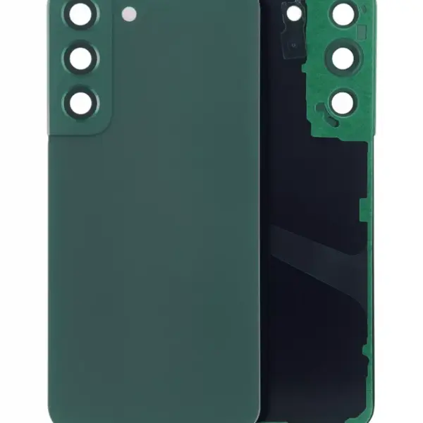 Capac Spate Sticla Samsung Galaxy S22 5G AMPlus (No Logo) (Green)