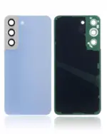 Capac Spate Sticla Samsung Galaxy S22 5G AMPlus (No Logo) (Sky Blue) - imagine 2