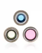 Lentila Camera Spate Cu Suport Si Rama iPhone 13 Pro / 13 Pro Max (Gold) Premium - imagine 3