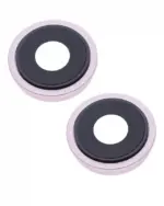 Lentila Camera Spate Cu Suport Si Rama iPhone 13 / 13 Mini  ( 2 Piece) Premium (Pink) - imagine 4