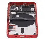 Capac Spate Sticla iPhone 13 Mini AMPlus (No Logo) (Red) - imagine 8