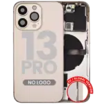 Capac Spate Sticla iPhone 13 Pro AMPlus (No Logo) (Gold)