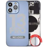 Capac Spate Sticla iPhone 13 Pro AMPlus (No Logo) (Sierra Blue)