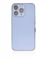 Capac Spate Sticla iPhone 13 Pro AMPlus (No Logo) (Sierra Blue) - imagine 3
