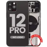 Capac Spate Sticla iPhone 12 Pro AMPlus (No Logo) (Graphite)