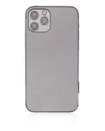 Capac Spate Sticla iPhone 12 Pro AMPlus (No Logo) (Graphite) - imagine 3