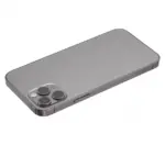 Capac Spate Sticla iPhone 12 Pro AMPlus (No Logo) (Graphite) - imagine 5