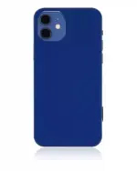 Capac Spate Sticla iPhone 12 AMPlus (No Logo) (Blue) - imagine 3
