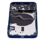 Capac Spate Sticla iPhone 12 AMPlus (No Logo) (Blue) - imagine 8