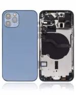Carcasa Spate iPhone 12 Pro Max (EU / Global Version) AMPlus (No Logo) (Pacific Blue) - imagine 2