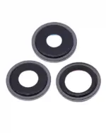 Lentila Camera Spate Cu Suport Si Rama iPhone 13 Pro / 13 Pro Max AMPlus (Graphite) - imagine 4