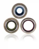 Lentila Camera Spate Cu Suport Si Rama iPhone 13 Pro / 13 Pro Max AMPlus (Gold) - imagine 2