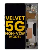 Ansamblu Display LG Velvet 5G (Non-Verizon 5G UW Frame) Refurbished (Silver) - imagine 4