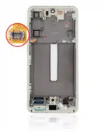 Display Samsung Galaxy S21 FE 5G Oled Service Pack (Olive Green) - imagine 4