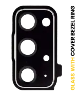 Lentila Camera Spate Cu Rama Si Inel de Protectie Telefon Samsung Galaxy S20 FE 4G / 5G (Cosmic Black)