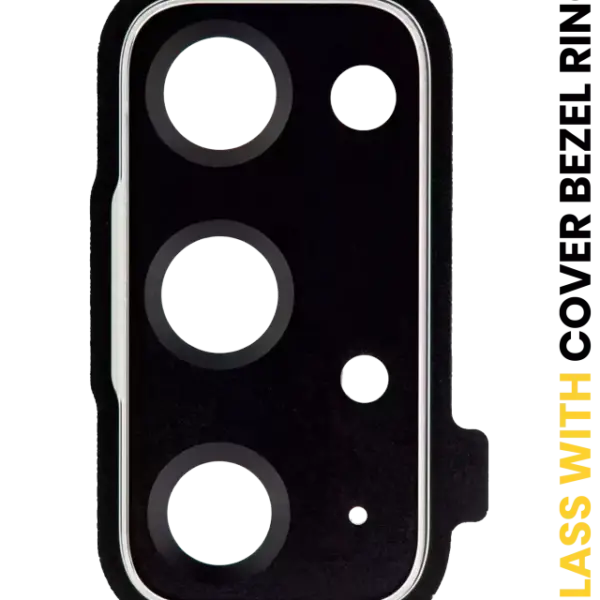 Lentila Camera Spate Cu Rama Si Inel de Protectie Telefon Samsung Galaxy S20 FE 4G / 5G (Cosmic Black)