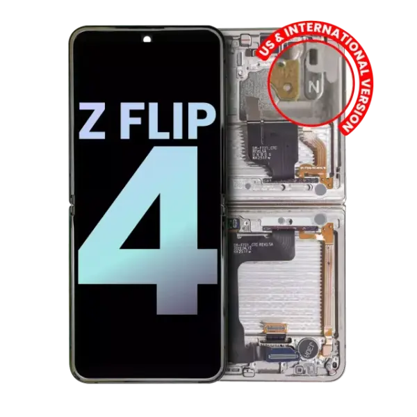 Display telefon Samsung Galaxy Z Flip 4 5G Service Pack (White) (Inner)