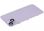Capac Spate Sticla iPhone 14 Aftermarket (No Logo) (Purple) - imagine 5