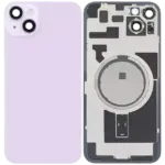 Capac Spate Sticla iPhone 14 Plus Aftermarket (No Logo) (Purple) - imagine 2