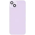Capac Spate Sticla iPhone 14 Plus Aftermarket (No Logo) (Purple) - imagine 3