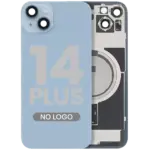Capac Spate Sticla iPhone 14 Plus Aftermarket (No Logo) (Blue)
