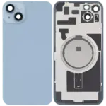 Capac Spate Sticla iPhone 14 Plus Aftermarket (No Logo) (Blue) - imagine 2