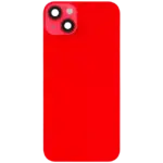 Capac Spate Sticla iPhone 14 Plus Aftermarket (No Logo) (Red) - imagine 3