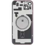 Capac Spate Sticla iPhone 14 Plus Aftermarket (No Logo) (Red) - imagine 4