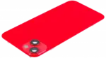 Capac Spate Sticla iPhone 14 Plus Aftermarket (No Logo) (Red) - imagine 5