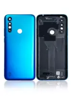 Capac Spate Sticla Motorola Moto G8 Power Lite (Arctic Blue) - imagine 2