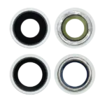 Lentila Camera Spate Cu Suport Si Rama iPhone 12 / 12 Mini AMPlus (Green) (10 Pack) - imagine 2