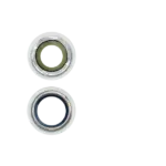Lentila Camera Spate Cu Suport Si Rama iPhone 12 / 12 Mini AMPlus (Green) (10 Pack) - imagine 3