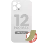 Capac Spate Sticla iPhone 12 Pro Max (No Logo) (Silver)