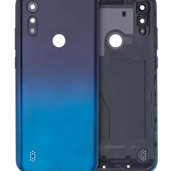 Capac Spate Sticla Motorola Moto E6s (Peacock Blue)