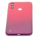 Capac Spate Sticla Motorola Moto E6s (Sunrise Red) - imagine 12
