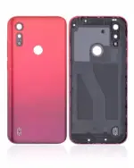 Capac Spate Sticla Motorola Moto E6s (Sunrise Red) - imagine 2
