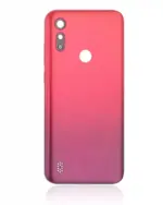 Capac Spate Sticla Motorola Moto E6s (Sunrise Red) - imagine 3