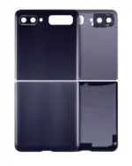 Geam capac spate superior / inferior cu lentila camera Samsung Galaxy Z Flip 4G (F700) / Z Flip 5G (F707) AMPlus (Mirror Black)